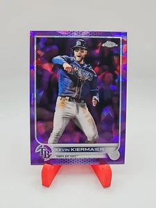 Topps 2022 cromo zafiro 10/10 ¡púrpura! Kevin Kiermaier #454 Tampa Bay Rays - Imagen 1 de 2