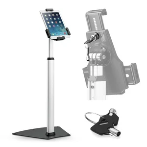Pyle universel inviolable antivol iPad/tablette kiosque support de sol - Photo 1/7