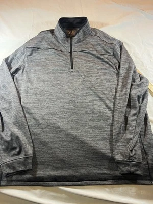 Pullover Pebble Beach Performance 1/4 cremallera para hombre talla 2X gris Foto 1 de 4