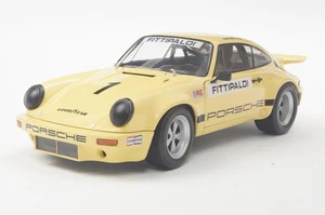 SOLIDO 1810703 MINIATURE PORSCHE 911 IROC YELLOW N1 FITTIPALDI 1974 1/18 - Foto 1 di 1