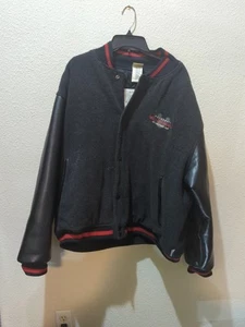 Disney Store Exclusive Bomber Mickey Mouse Authentic Varsity Jacket Mens XL - Picture 1 of 6