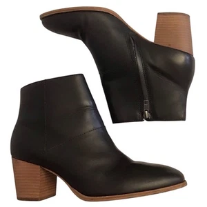 Stivaletti Madewell 9,5 Rosie in pelle neri stivaletti da donna tacco grosso a blocco - Foto 1 di 13