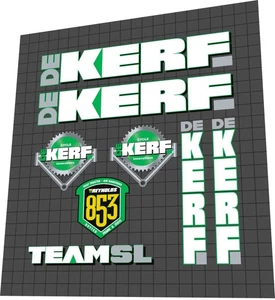 DEKERF (1994) Set decalcomanie telaio Team SL - Foto 1 di 2