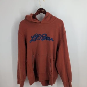 Vintage L.L. Bean Todd Snyder Spellout Classic Pullover Hoodie Orange Size 2XL - Picture 1 of 10