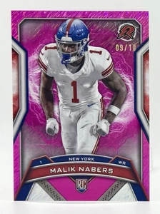 2024 Topps Resurgence Pink Static Malik Nabers RC 9/10 New York Giants - Picture 1 of 2