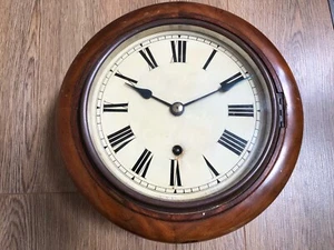 Victorian Mahogany 7½-Inch Wall Clock - German Winterhalder & Hofmeier Movement - Picture 1 of 16