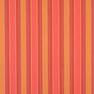 Essentials Outdoor Stain Resistant Upholstery Drapery Fabric Red / Coral Stripe - Picture 1 of 4