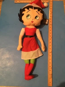 BETTY BOOP CHRISTMAS PLUSH FIGURE w Santa Hat TOY Kelly Toy Toys 28" PLUSH NEW - Picture 1 of 2