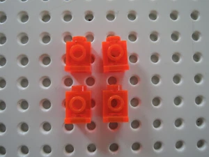 Lego 4 x Stein Snot Konverter Lampenstein Headlight 4070 transparent neon orange - Bild 1 von 1