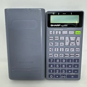 sharp el-e300 fraction calculator complete TESTED - Picture 1 of 8