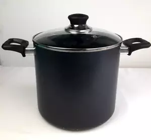 Olla antiadherente negra T-fal 12 cuartos con tapa de vidrio - Imagen 1 de 6