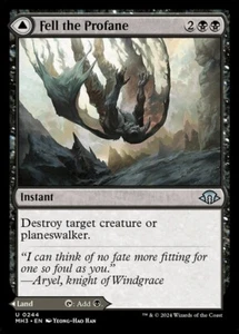 MTG Fell the Profane Fell the Mire NM Modern Horizons 3 MH3 carta magica - Foto 1 di 3