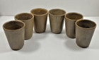 6 tasses verres gobelets anciens céramique grès Digoin Grespots vintage Lot 1