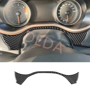 Cubierta interior del panel del velocímetro del tablero de instrumentos de fibra de carbono para Jeep Cherokee 2014-2018 - Imagen 1 de 14