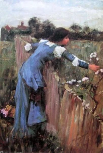 John William Waterhouse The Flower Picker 1895 Romanticism 17" x 22" Art Prints - Picture 1 of 1