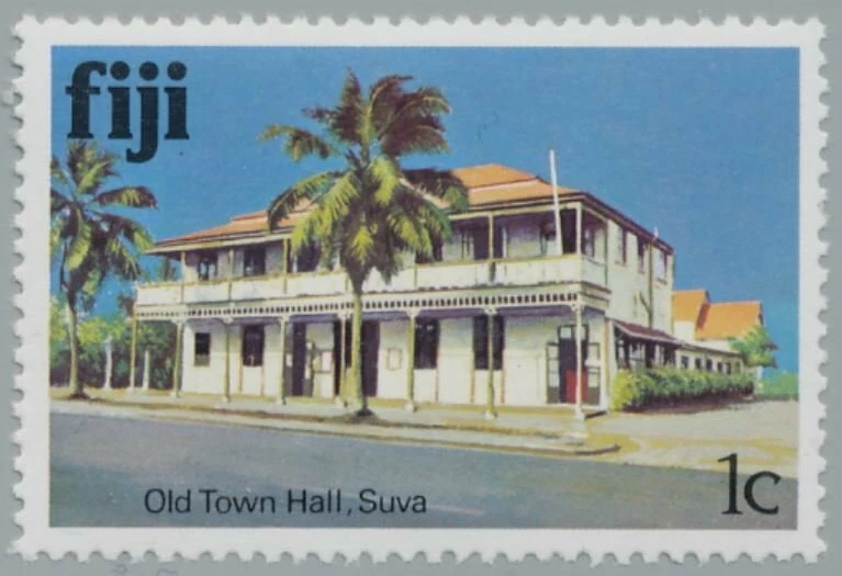 REPÚBLICA DE FIJI - 1979 - Antiguo Ayuntamiento, Suva - Sello MNH - Scott #409 Foto 1 de 1