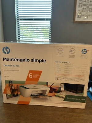 Impresora inalámbrica HP DeskJet WIFI Bluetooth USB todo en uno copia de escaneo TINTA INCLUIDA Foto 1 de 3