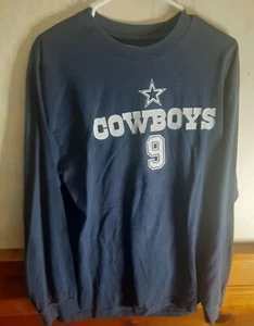 Dallas Cowboys Long Sleeve  Tony Romo #9 Shirt  Jersey Medium M  NFL Football - Picture 1 of 8