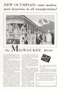 Milwaukee Road 1927: Olympian Most Modern Vintage Print Ad - Bild 1 von 1
