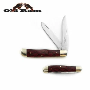 Old Ram Collection Everyday Trage manuell klappbares Trappermesser mit glattem Harz - Bild 1 von 1