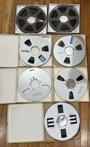 Lot of 7 Vintage Scotch, Maxell ,Ampex, TDK Metal 10.5” Reel to Reel Tape - Picture 1 of 18