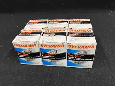 SYLVANIA TRU-AIM COVERED LAMP 12V GU5.3 20W 35/FL 54306, LOT OF 6 - Image 1 of 3