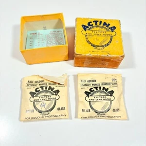 Actina 27mm Lens Filters - 2 X Filters - Boxed Vintage Camera Filters - Picture 1 of 4