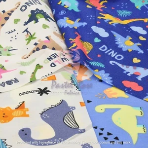 Animal print Dinosaurs Roar 100% Cotton Fabric Kids Children ~ by the metre FQ - Picture 1 of 10