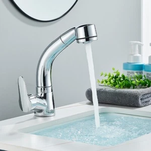 Rubinetto Miscelatore bagno lavabo nero cascata monocomando bidet lavello ottone - Foto 1 di 10