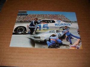 Vintage Nascar Racing Postcard 1976 Buddy Baker #15 1975 Ford Torino Mint! - Picture 1 of 2