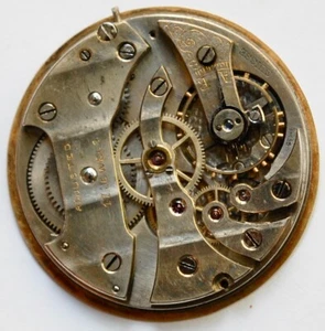 Vintage 38MM Longines UNMARKED Pocket Watch Movement 17J TROPICAL REPAIR - Picture 1 of 3