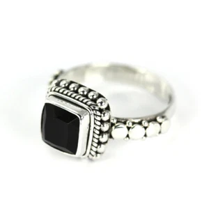 Indiri Black Onyx Sterling Silver Ring - Size 7 - Picture 1 of 1