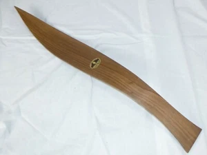 "De Colección Mediados de Siglo MOD Lámpara de Madera Doblada de Nogal Accesorio de Luz Parte Hoja de Pétalo 22" - Imagen 1 de 7