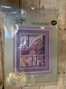 Needlepoint Kit Shell Box Vintage 1987 Something Special 30541 Candamar Designs - Picture 1 of 2