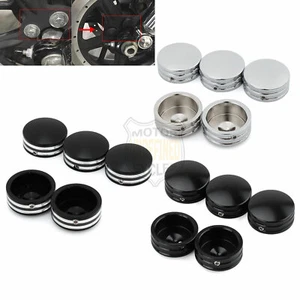 Rear Sprocket Pulley Bolt Covers Kit For Harley Softail Touring Sportster 883 XL - Bild 1 von 11