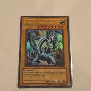 Yu-Gi-Oh! TCG MP- Blue-Eyes White Dragon LOB-001 - Unlimited - Picture 1 of 9