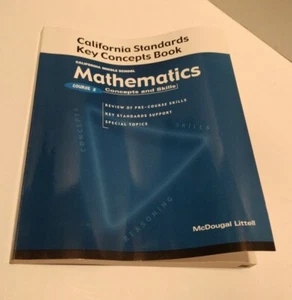 McDougal Littell California Mathematikkurs 2 Standards Schlüsselkonzepte Buch - Bild 1 von 3