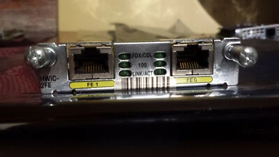Cisco HWIC-2FE 2 Port Fast Ethernet High-Speed WAN interface card - Image 1 of 2