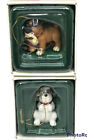 Russ Wags To Whiskers Dog Christmas Ornaments Handpainted Lot Of 2 Dog Breeds