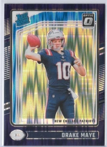 2024 Panini Donruss Optic - Rated Rookie Drake Maye #229 Purple Shock Prizm (RC) - Picture 1 of 3