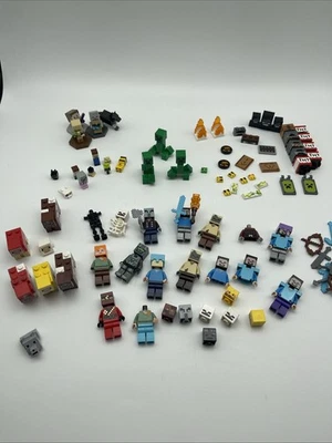Lote Mixto de Minifiguras Lego Minecraft, Animales, Accesorios y Piezas Foto 1 de 4