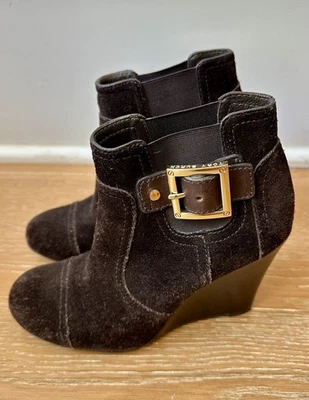 Botines TORY BURCH Adrienne Marrón Gamuza Talla 5.5 M Foto 1 de 4