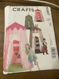 McCalls Crafts Pattern M5827 ~ Play Canopy: Princess~Pirate~Camo Hunting~Circus - Picture 1 of 2