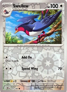 Swellow 157/182 - REVERSE HOLO - SV10: Destined Rivals - NM - Picture 1 of 2