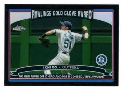 2006 Topps Chrome #260 Ichiro Suzuki BLACK REFRACTOR /549 Seattle Mariners - Image 1 of 2