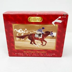 Breyer Sekretariat Rennpferd Weihnachtsschmuck Triple Crown Vollblut - Bild 1 von 5