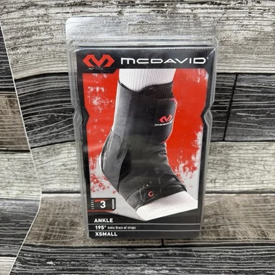 McDavid 195 Tobillera Ultraligera con Correas - Negra XSMALL XS Nueva Foto 1 de 2