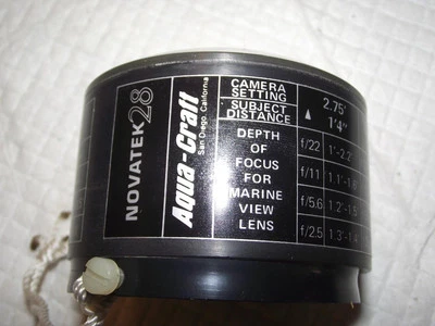 AQUA-CRAFT NOVATEK 28, 28MM UNDERWATER LENS, IN ORIG S-18 CASE - Image 1 of 4
