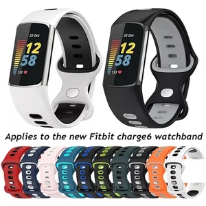 Bracelet en Silicone pour Fitbit Charge 5 6 Résistant à la Sueur et à l'Eau Conf - Zdjęcie 1 z 34
