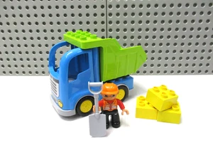 LEGO Duplo LKW blau grün Lastwagen Baustelle Kipper Figur Zubehör - Bild 1 von 3